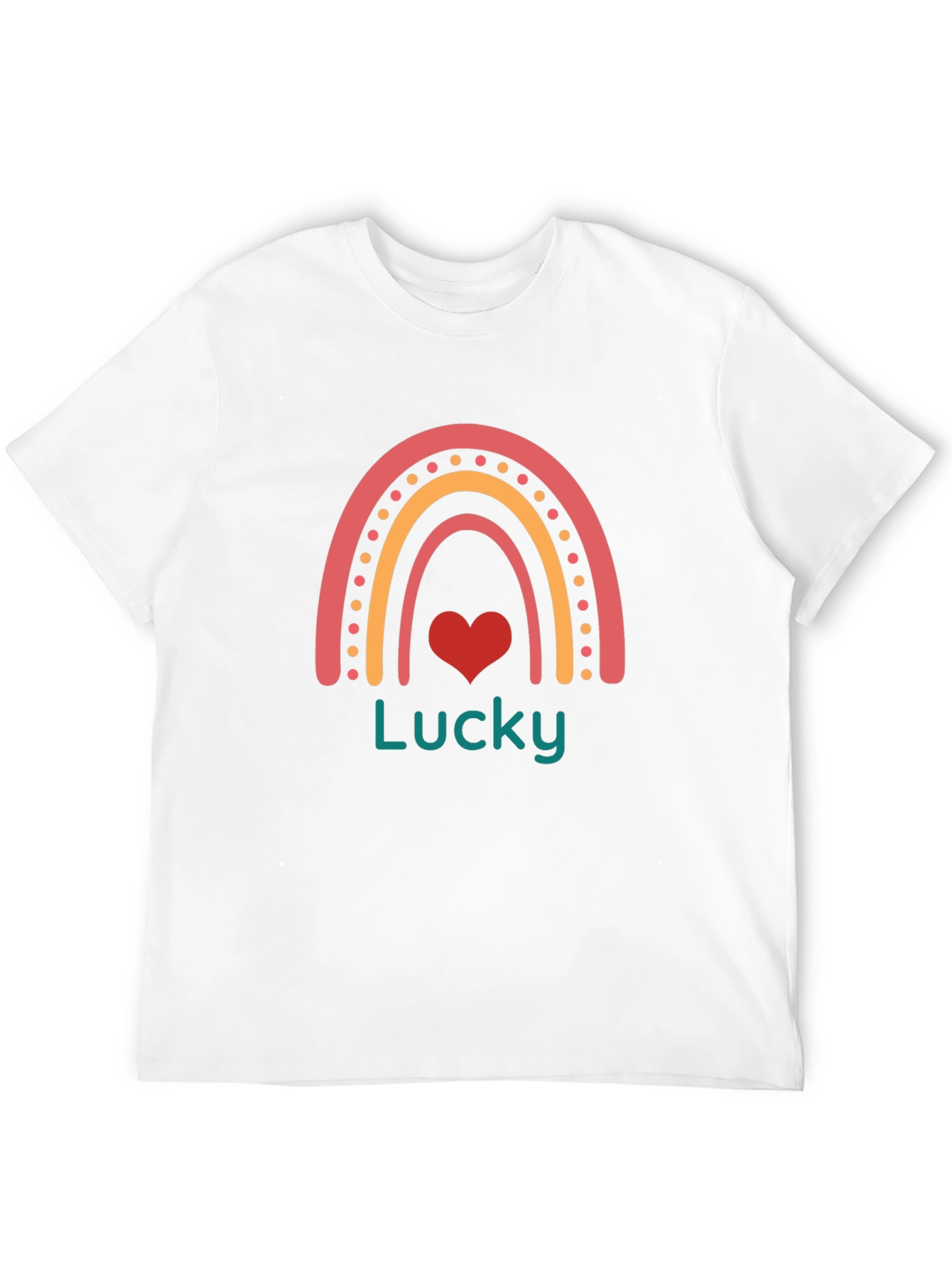 Lucky Rainbow Heart Graphic Tee