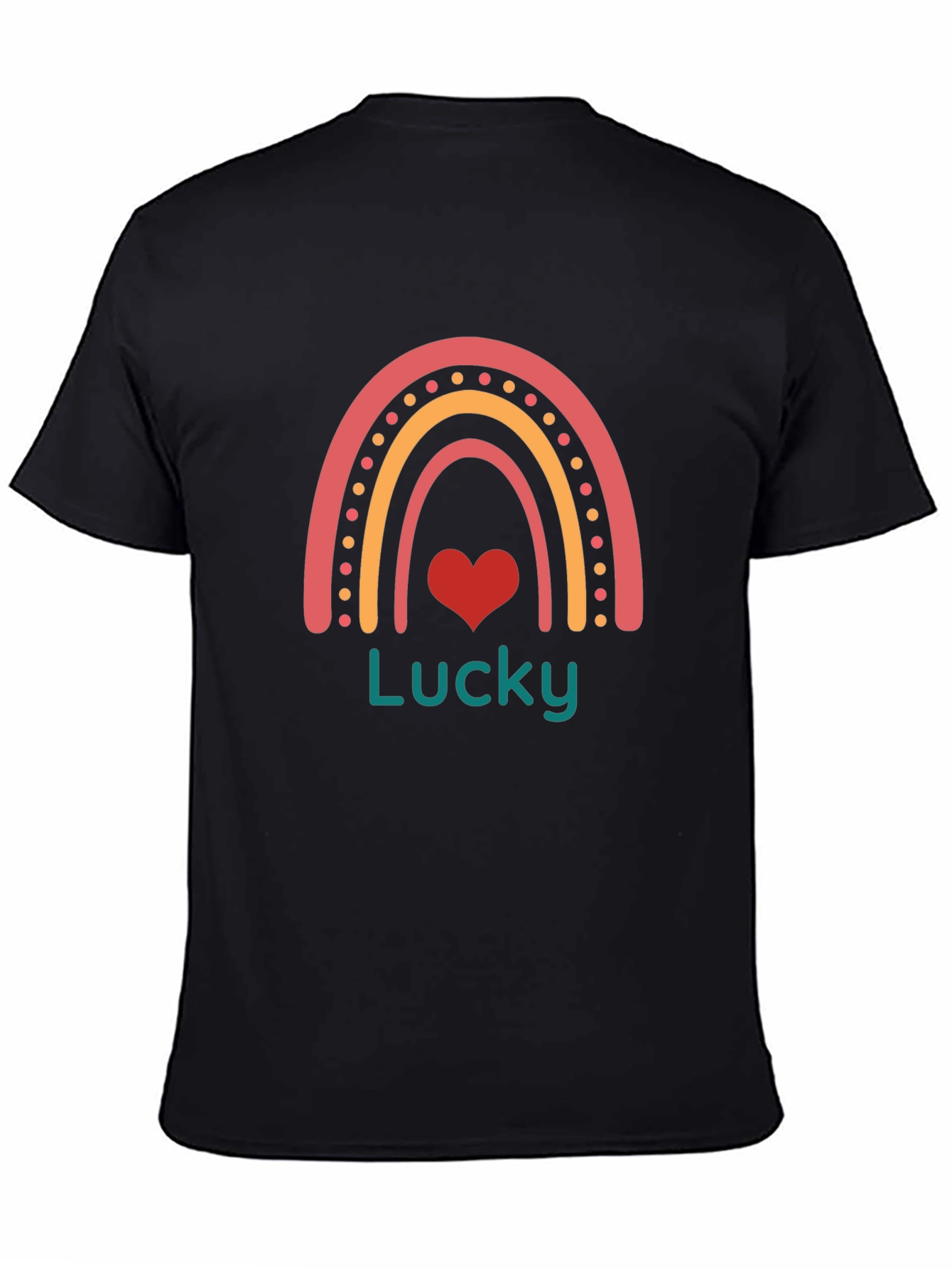 Lucky Rainbow Heart Graphic Tee