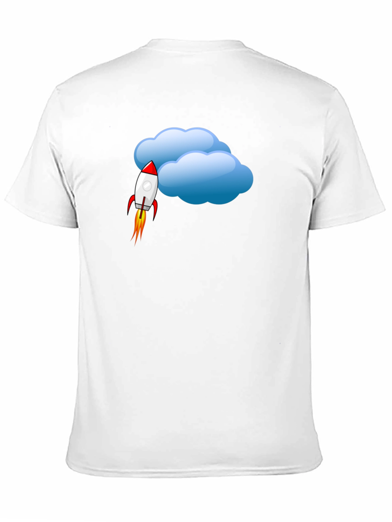 Rocket Cloud Graphic T-Shirt - Soft Cotton Blend