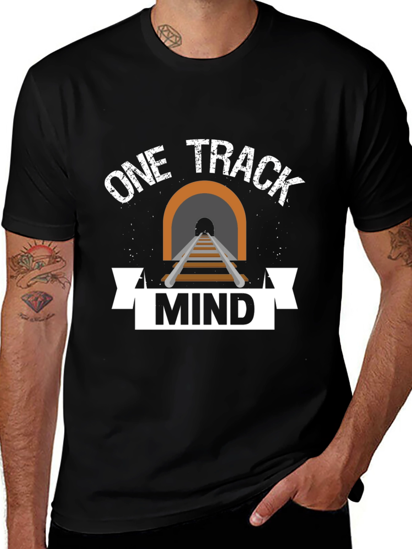 One Track Mind Graphic T-Shirt