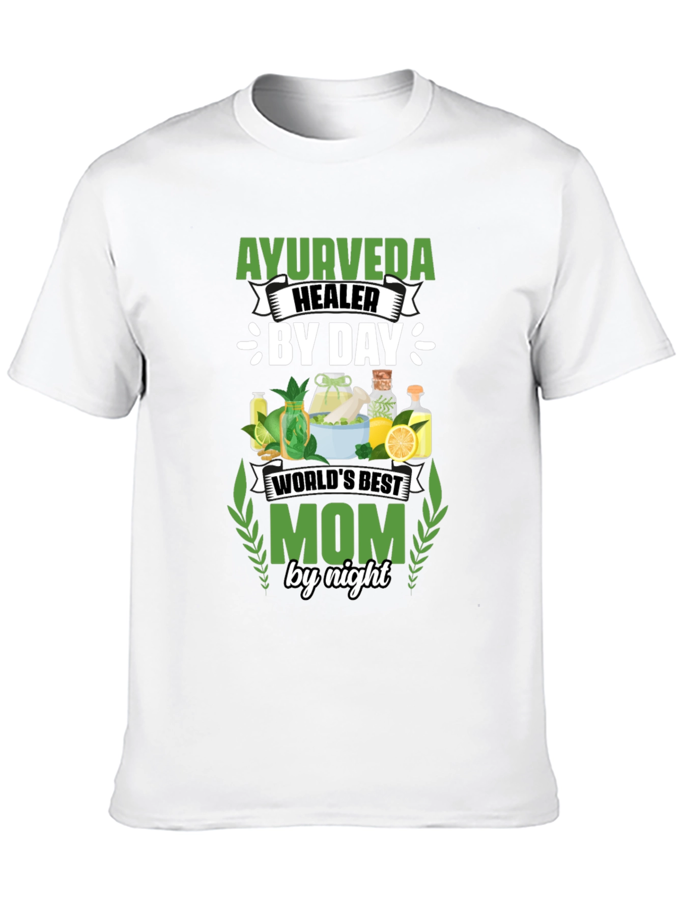 Ayurveda Healer Mom T-Shirt - By Day By Night