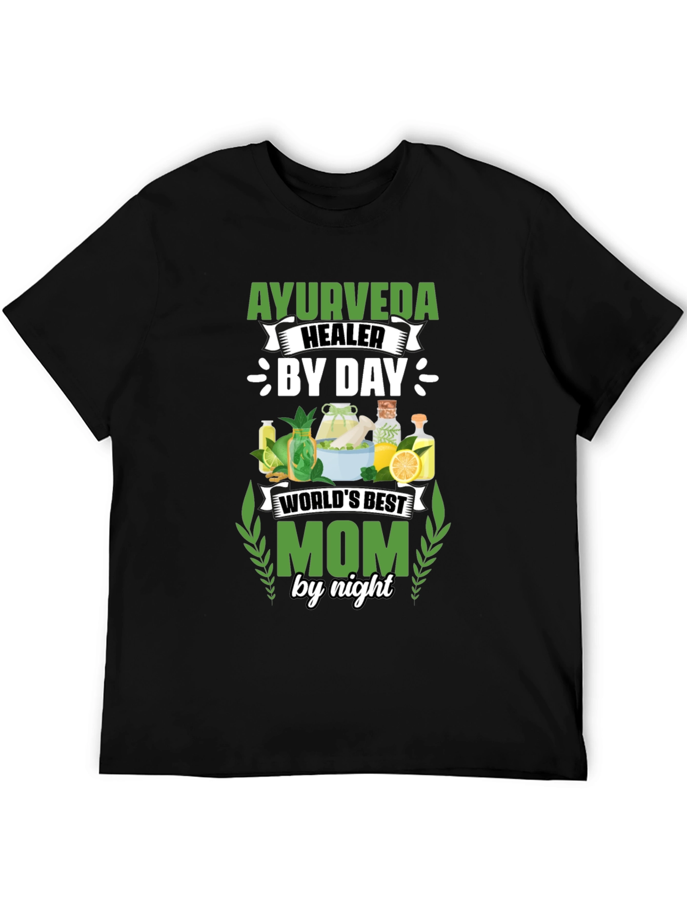 Ayurveda Healer Mom T-Shirt - By Day By Night