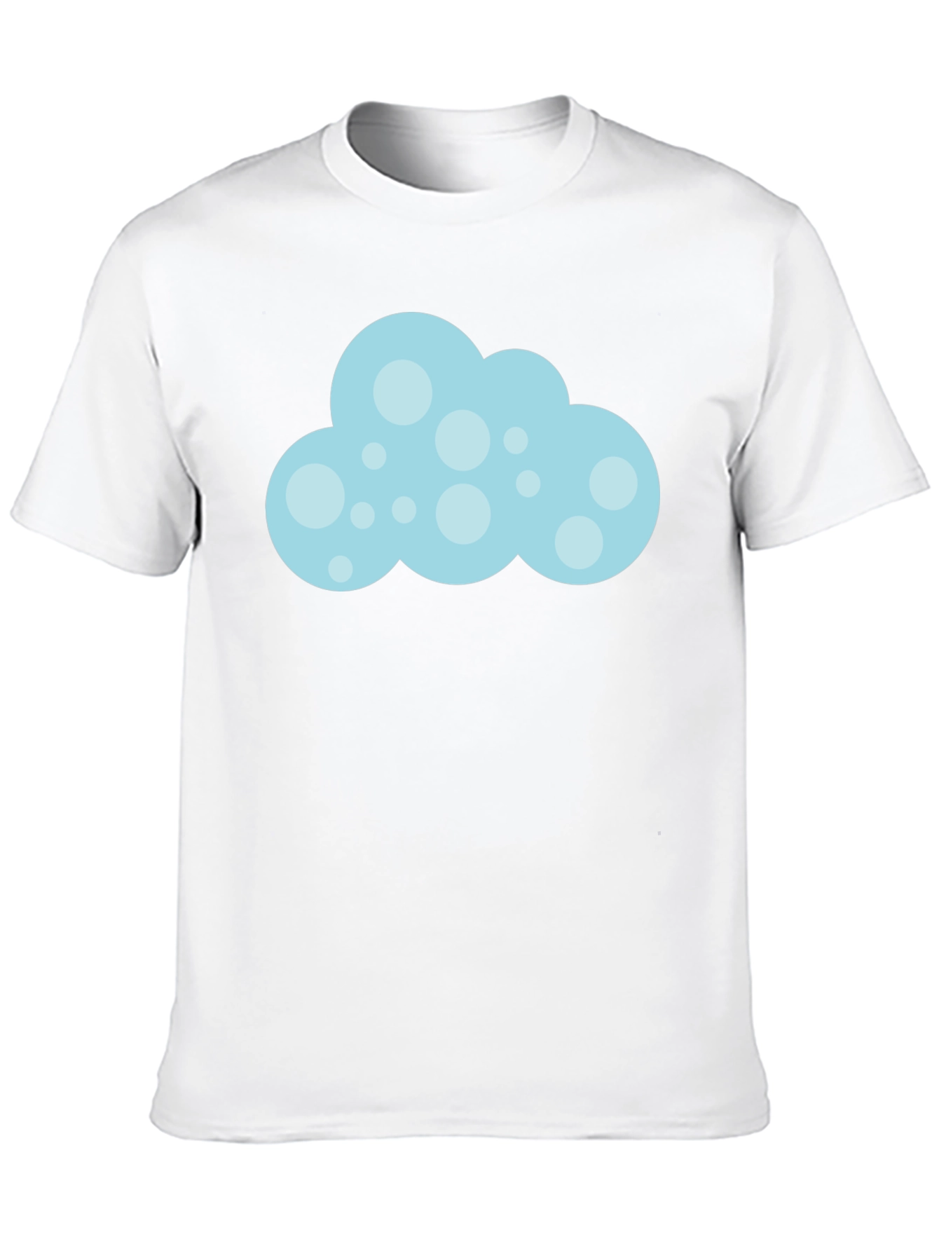Fun Cloud Graphic Black T-Shirt
