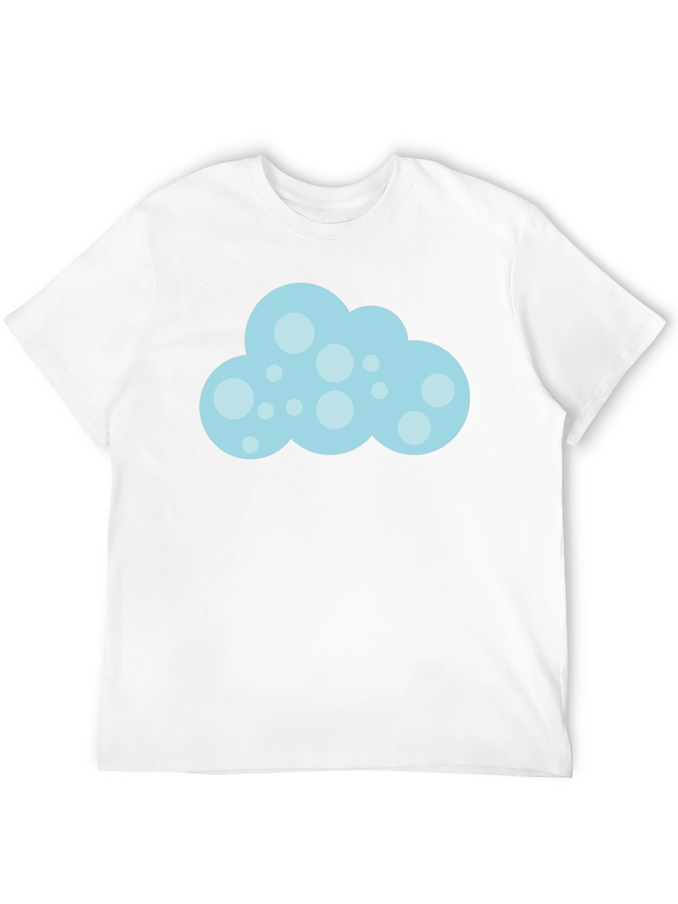 Fun Cloud Graphic Black T-Shirt