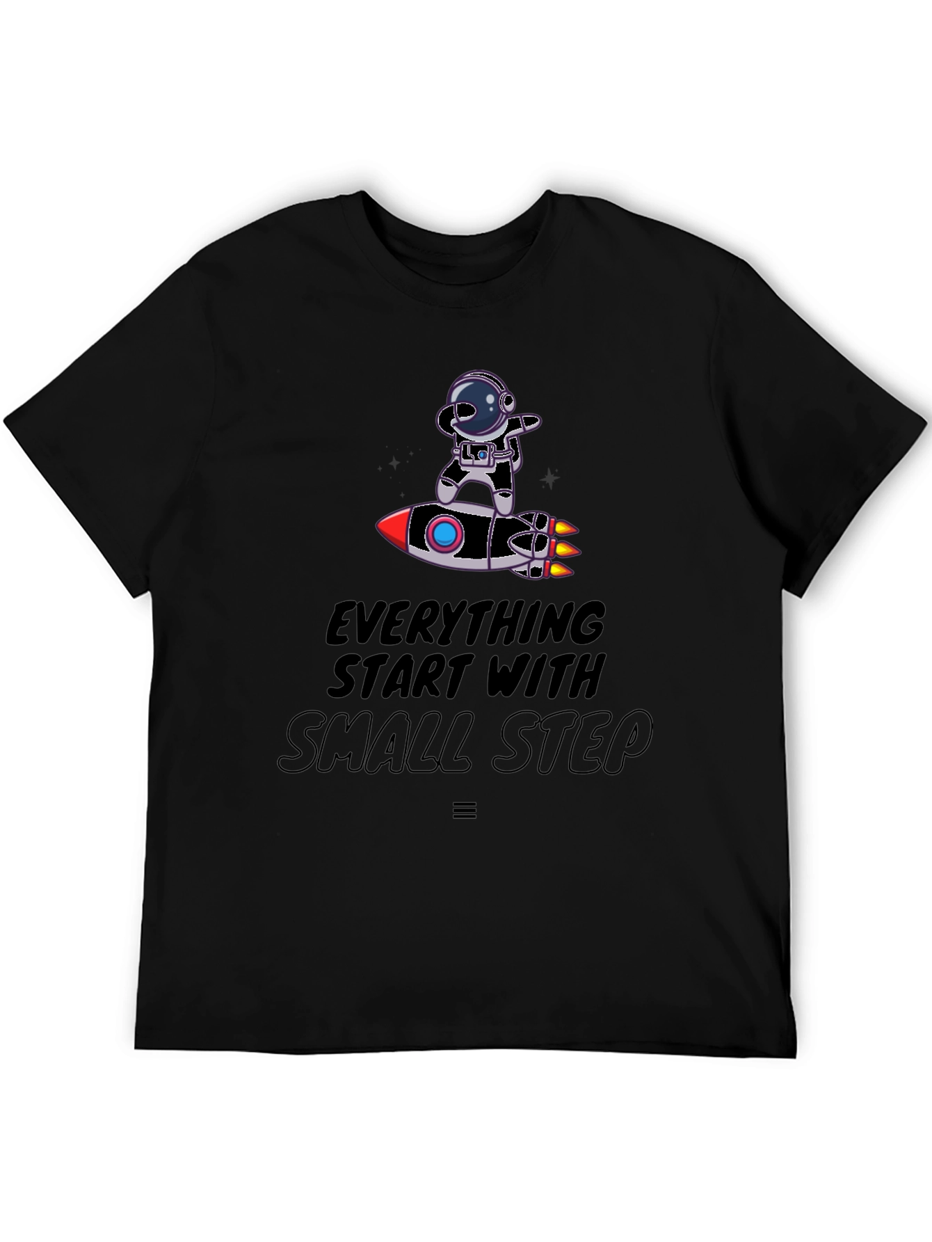 Astronaut on Rocket T-Shirt - Small Steps Matter