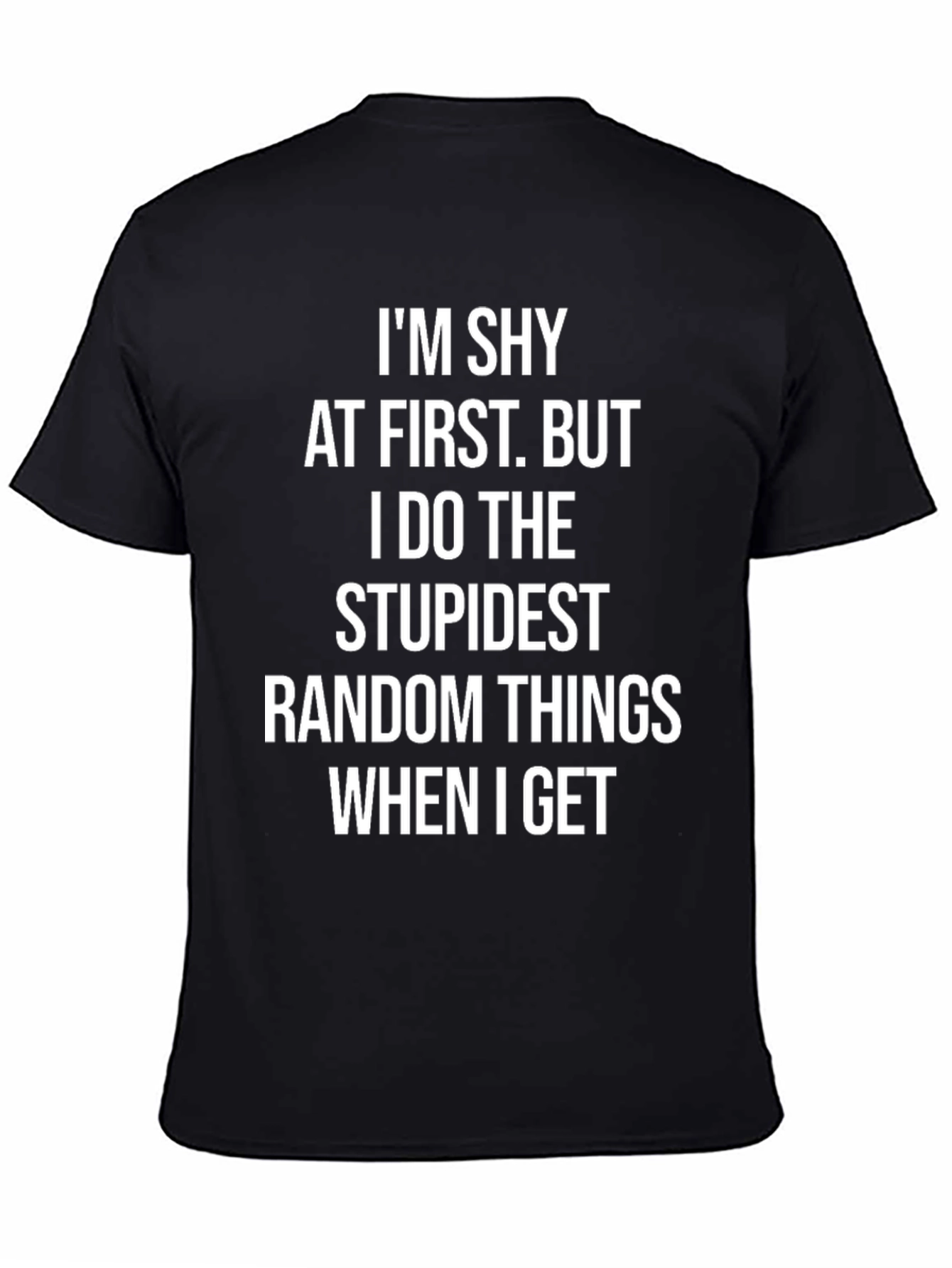 Shy At First Mens Graphic Tee