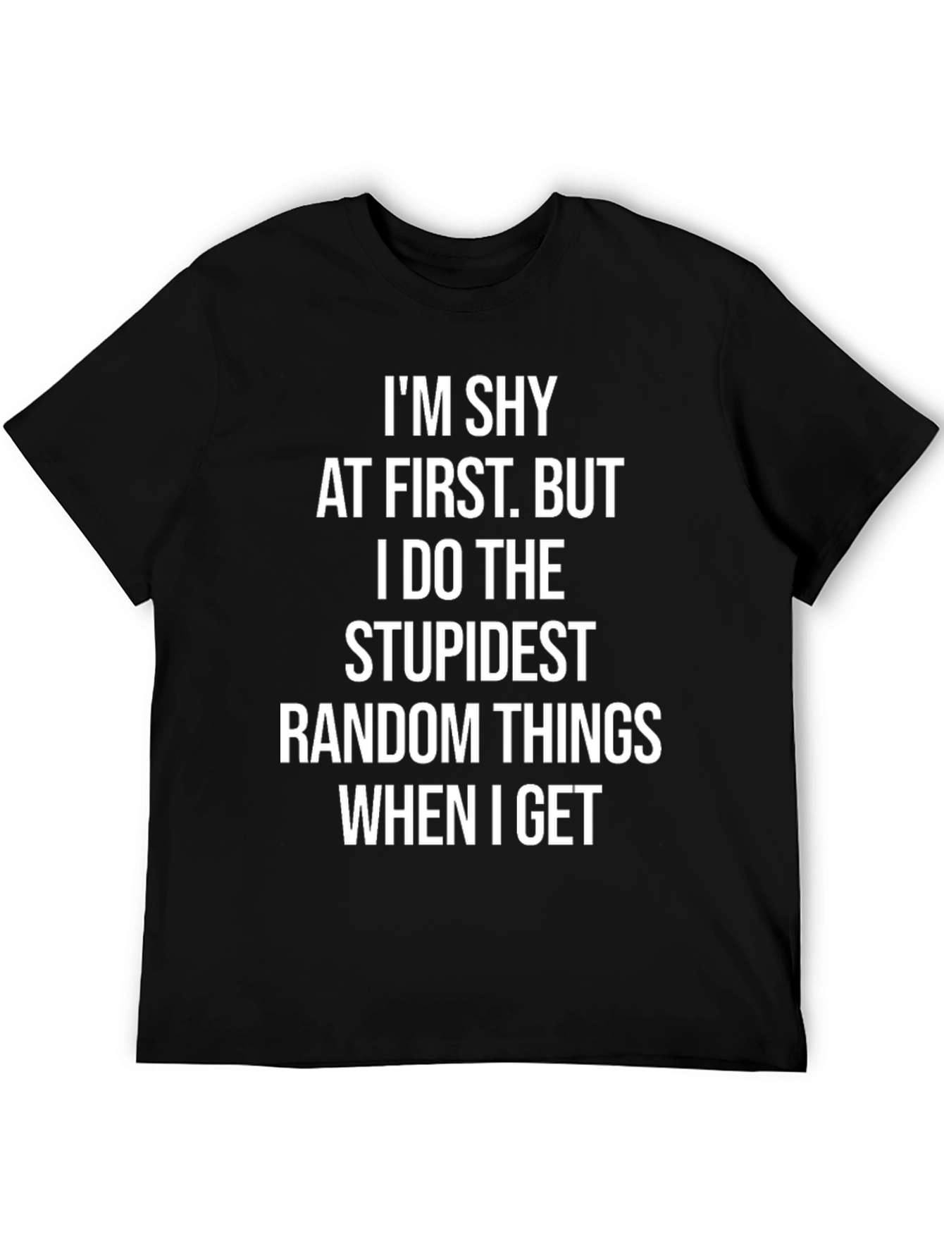 Shy At First Mens Graphic Tee