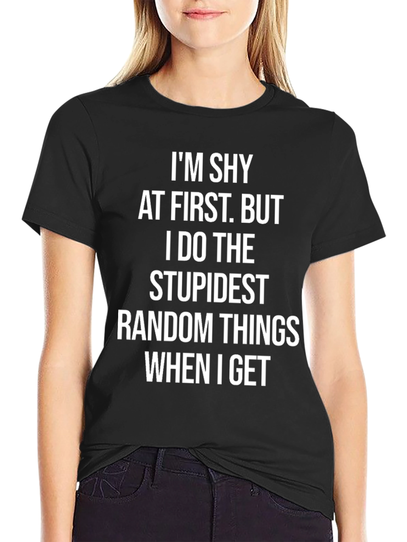 Shy At First Mens Graphic Tee