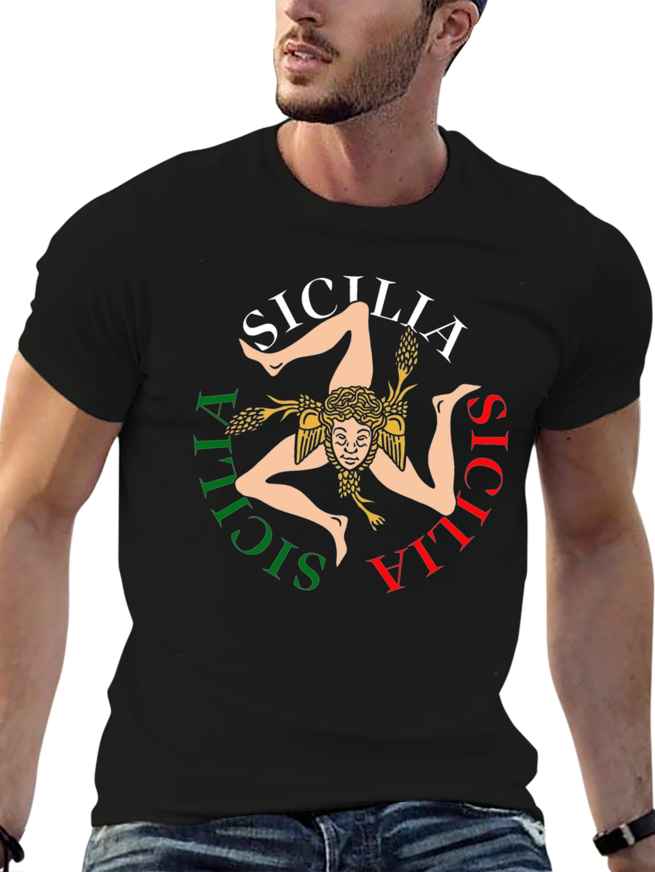 Sicilia Trinacria T-Shirt - Italian Pride!