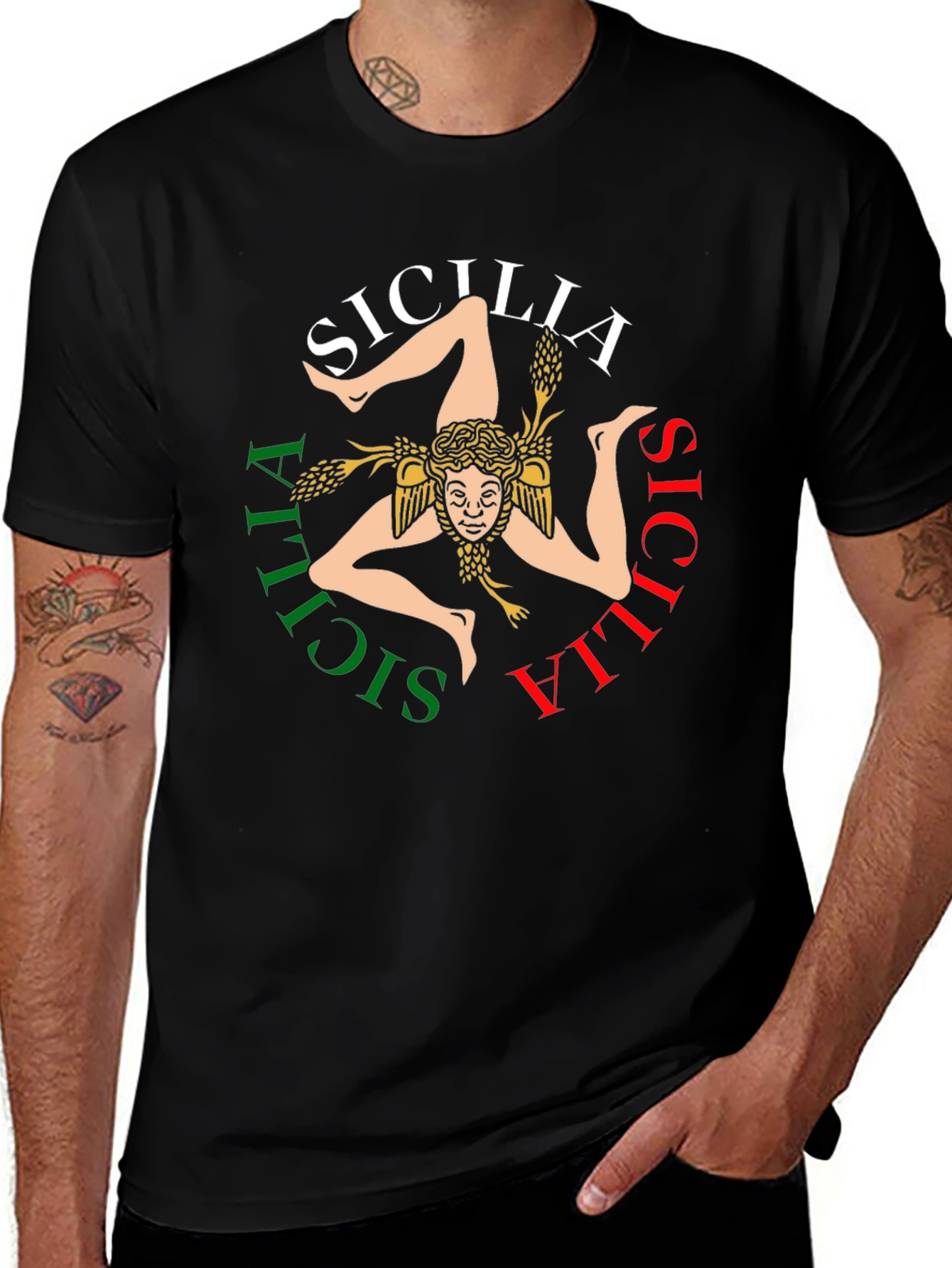 Sicilia Trinacria T-Shirt - Italian Pride!