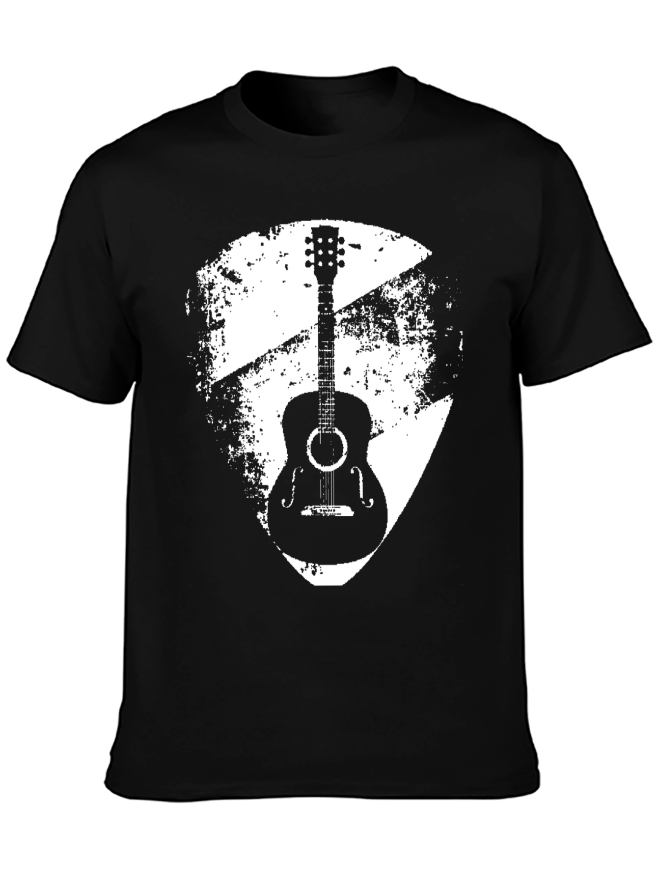 Guitar Graphic T-Shirt - Black Tee