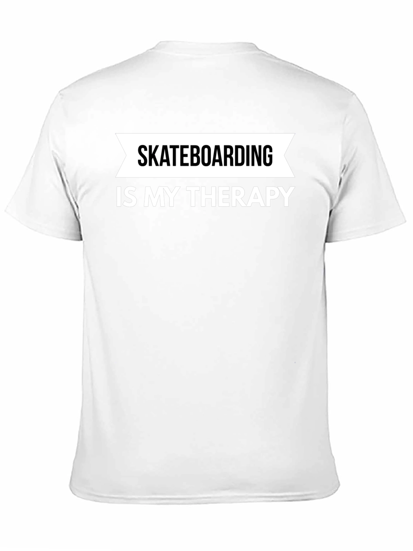 Skateboarding is My Therapy T-Shirt - Black