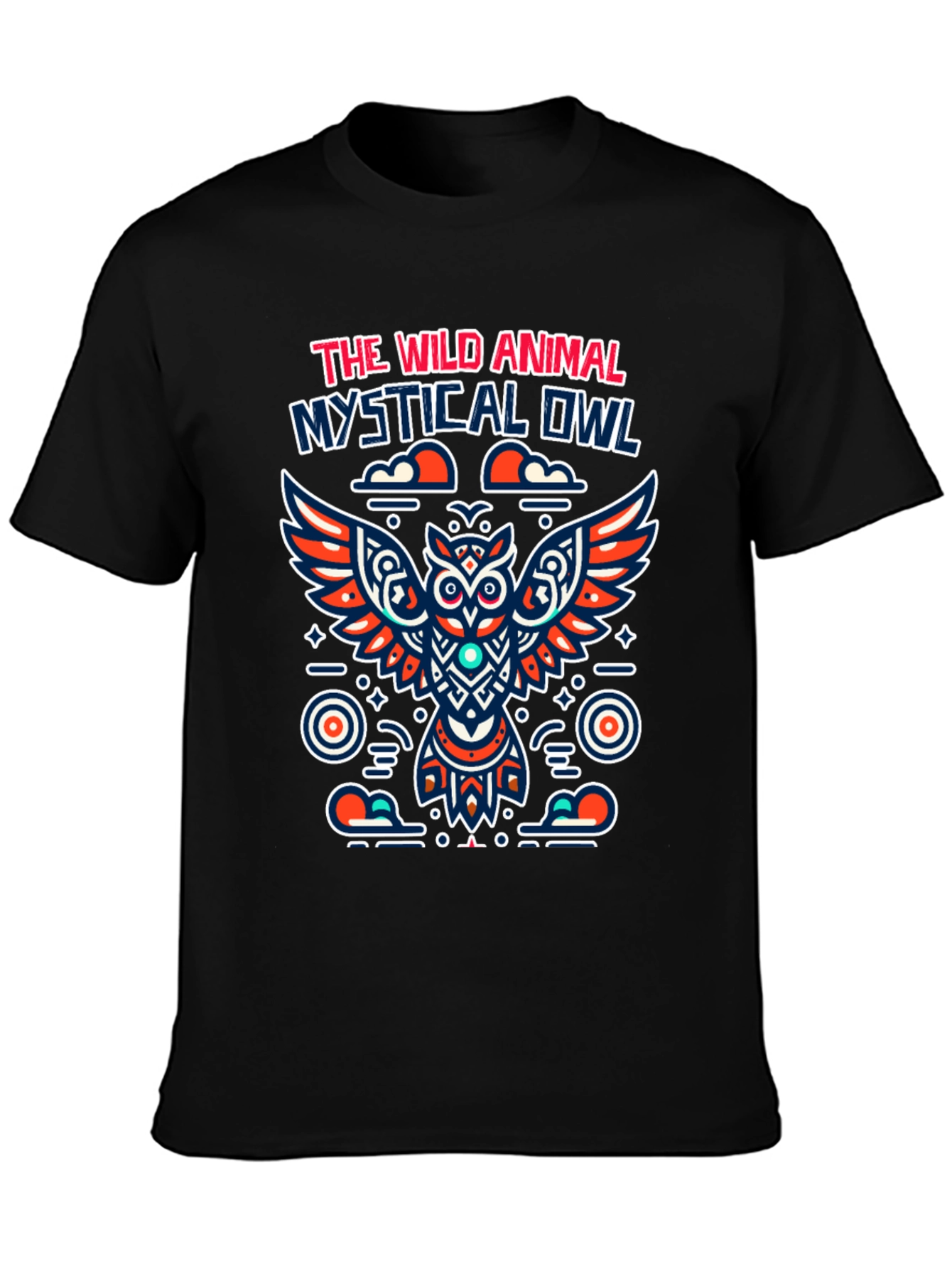 Mystical Owl Graphic Tee - Wild Animal Design