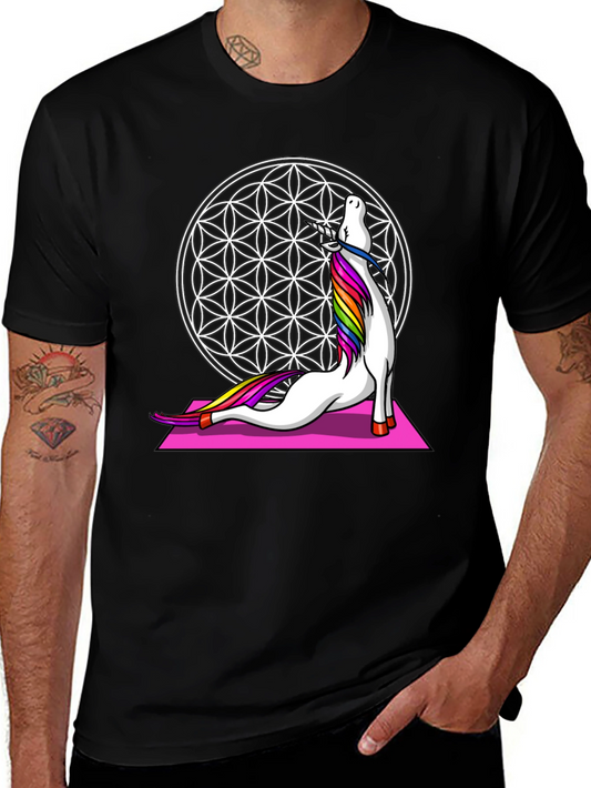 Unicorn Yoga T-Shirt - Funny Meditating Tee