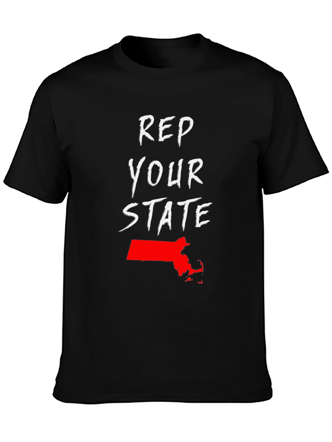 Rep Your State Massachusetts Graphic Tee