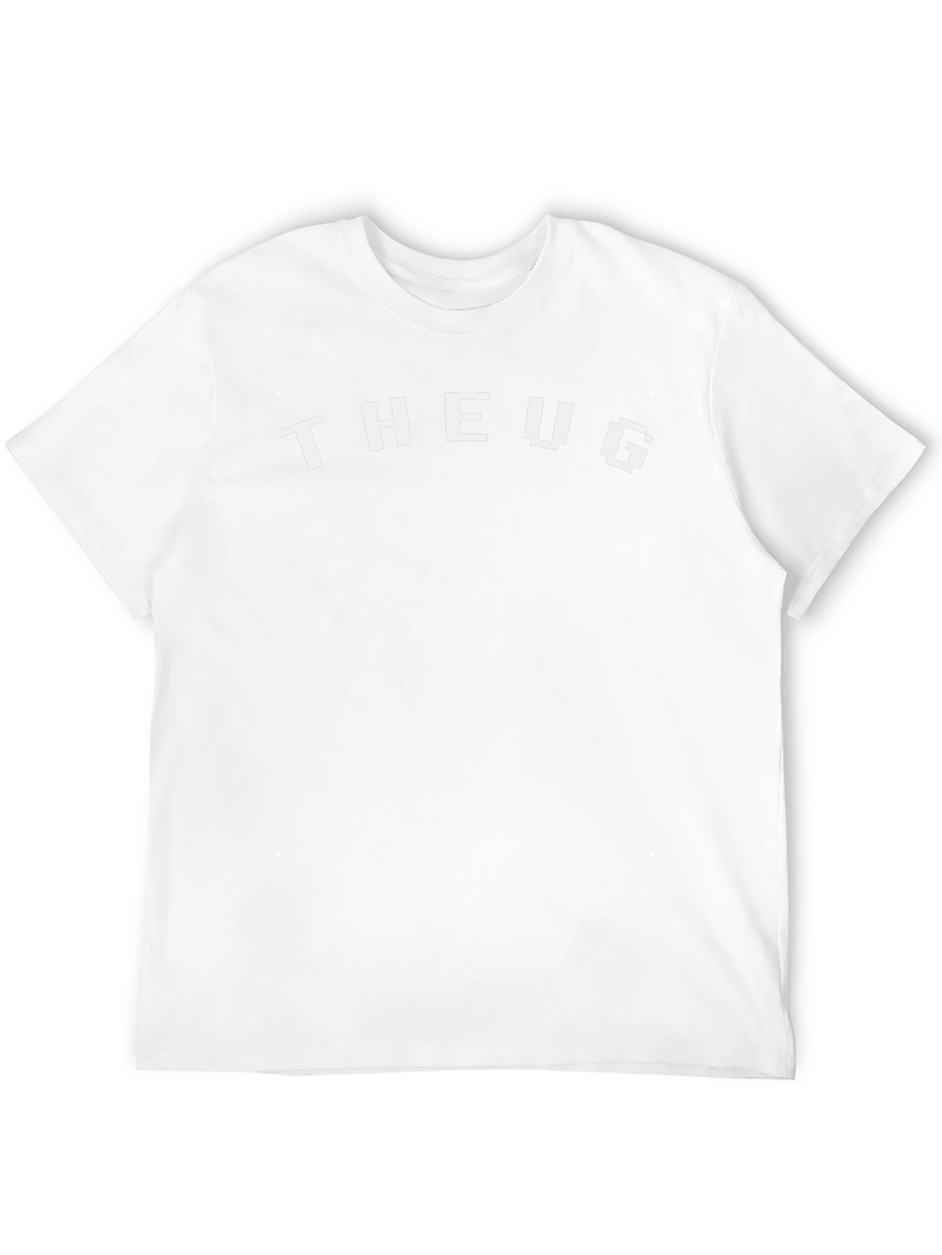 Pixelated THEUG Graphic Tee - Black Cotton Blend