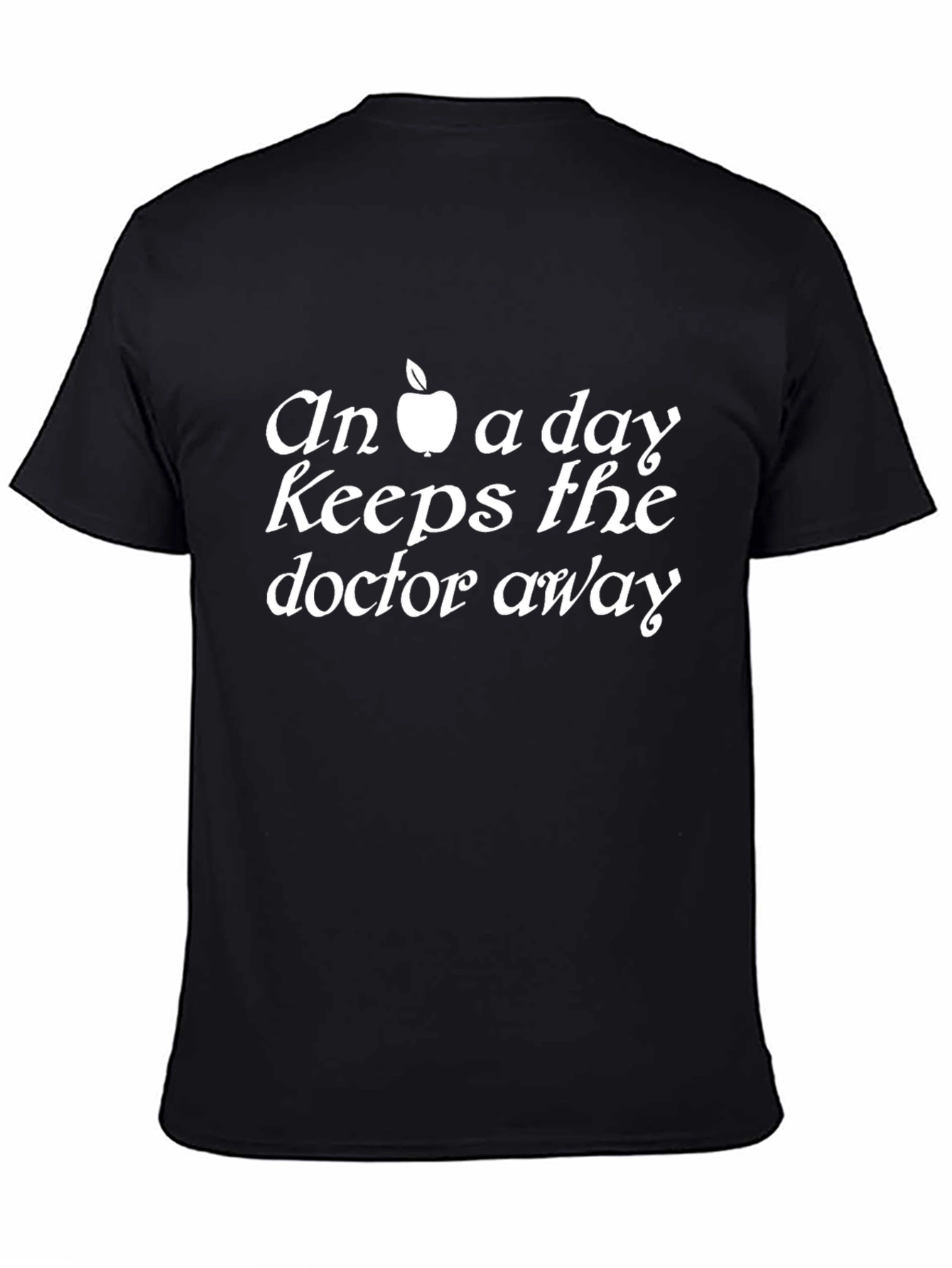 An Apple A Day T-Shirt - Black