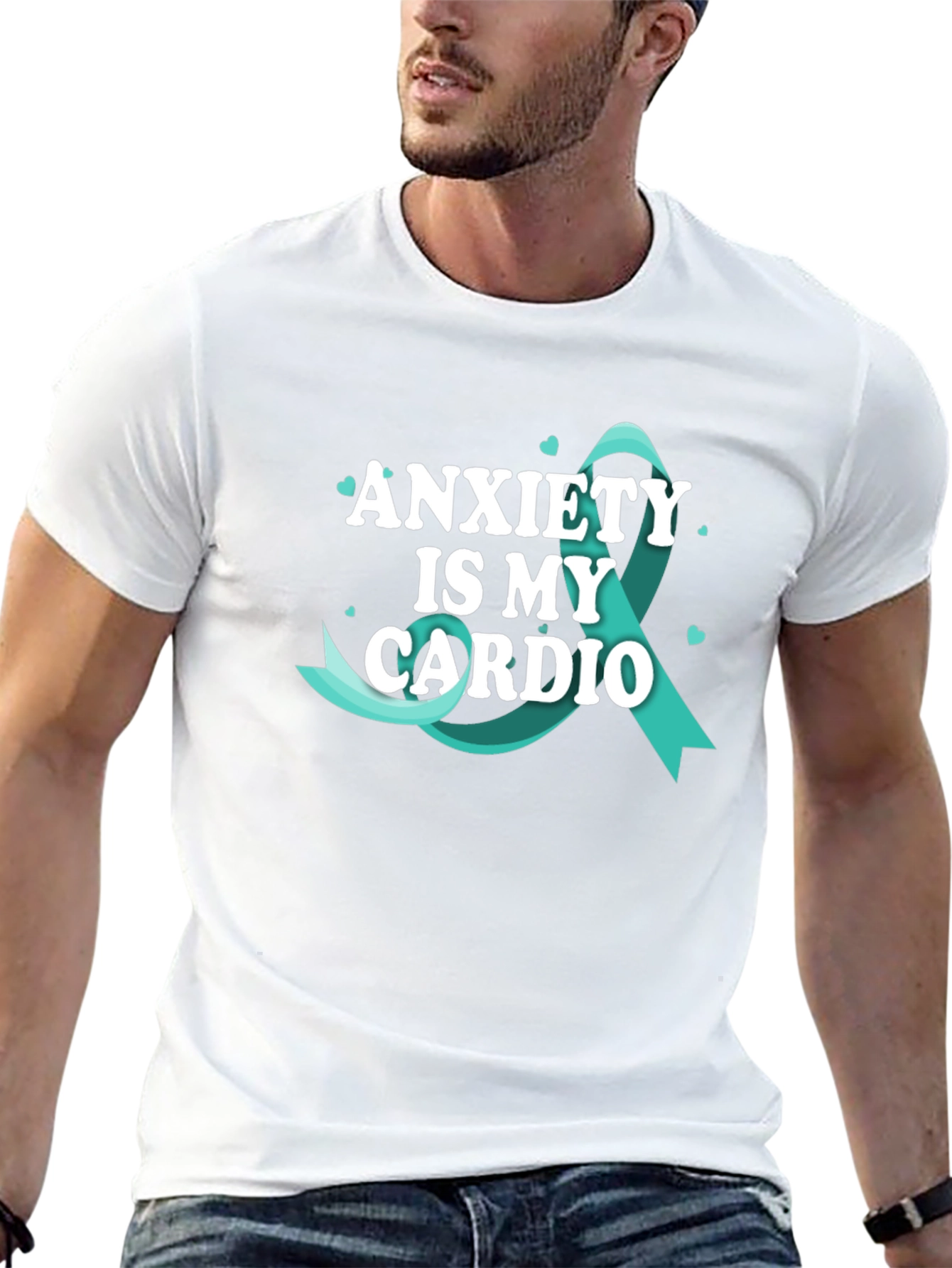 Anxiety Is My Cardio Black T-Shirt
