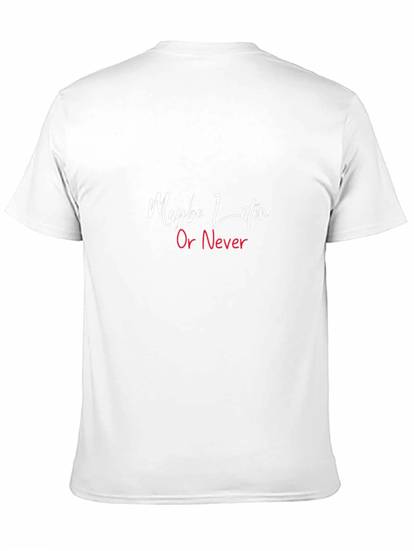 Maybe Later Or Never Black Graphic Tee