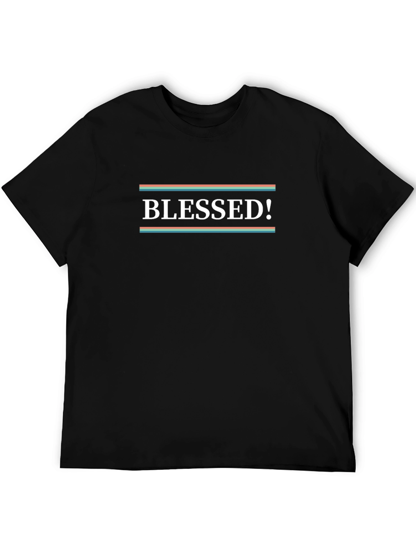 Blessed Graphic T-Shirt - Black Cotton Blend