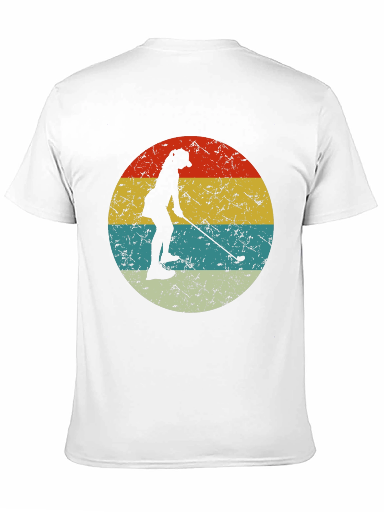 Retro Golfer Silhouette T-Shirt