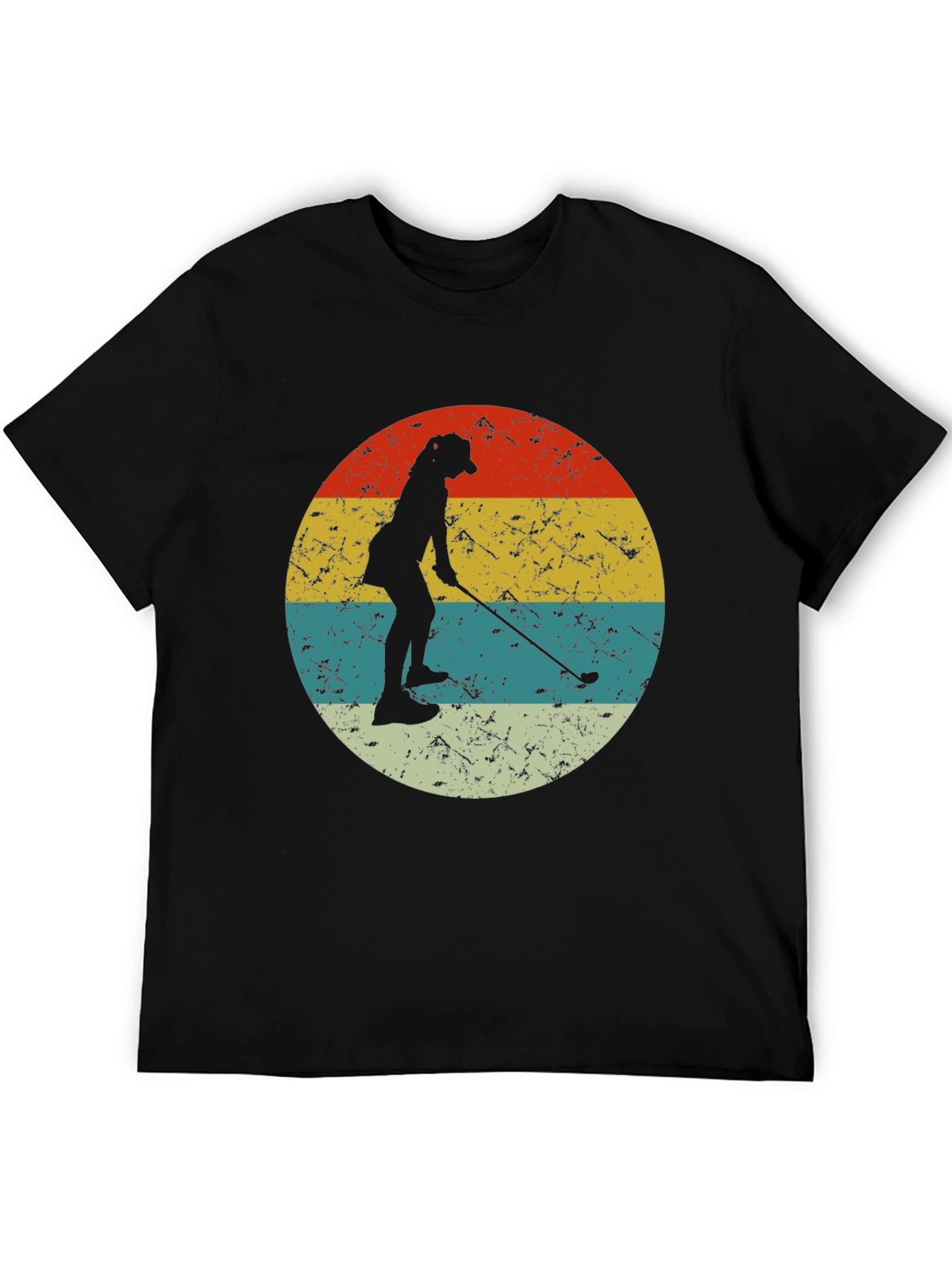 Retro Golfer Silhouette T-Shirt