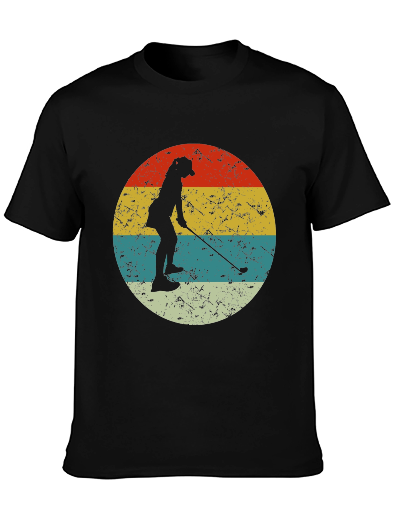 Retro Golfer Silhouette T-Shirt