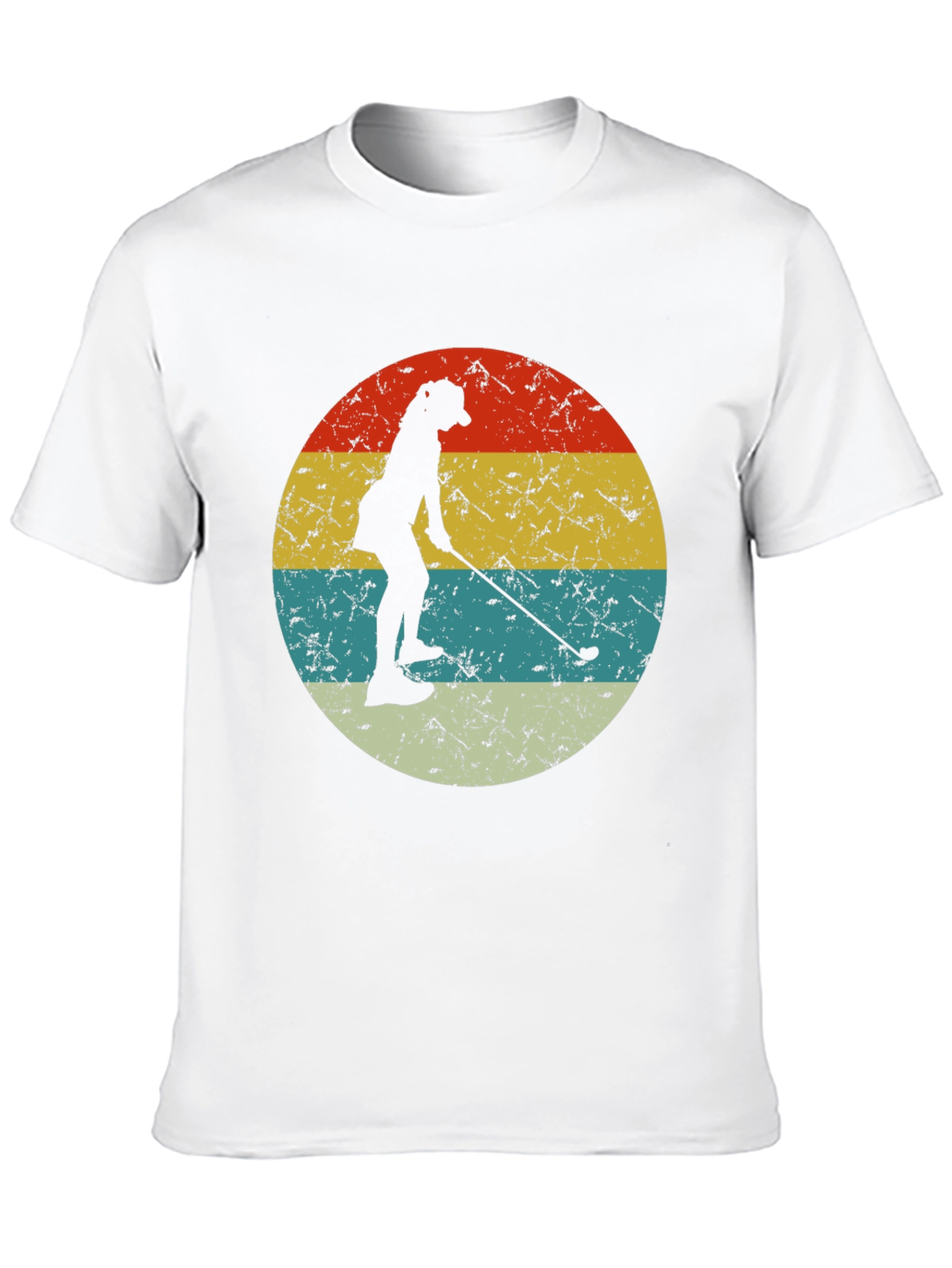 Retro Golfer Silhouette T-Shirt