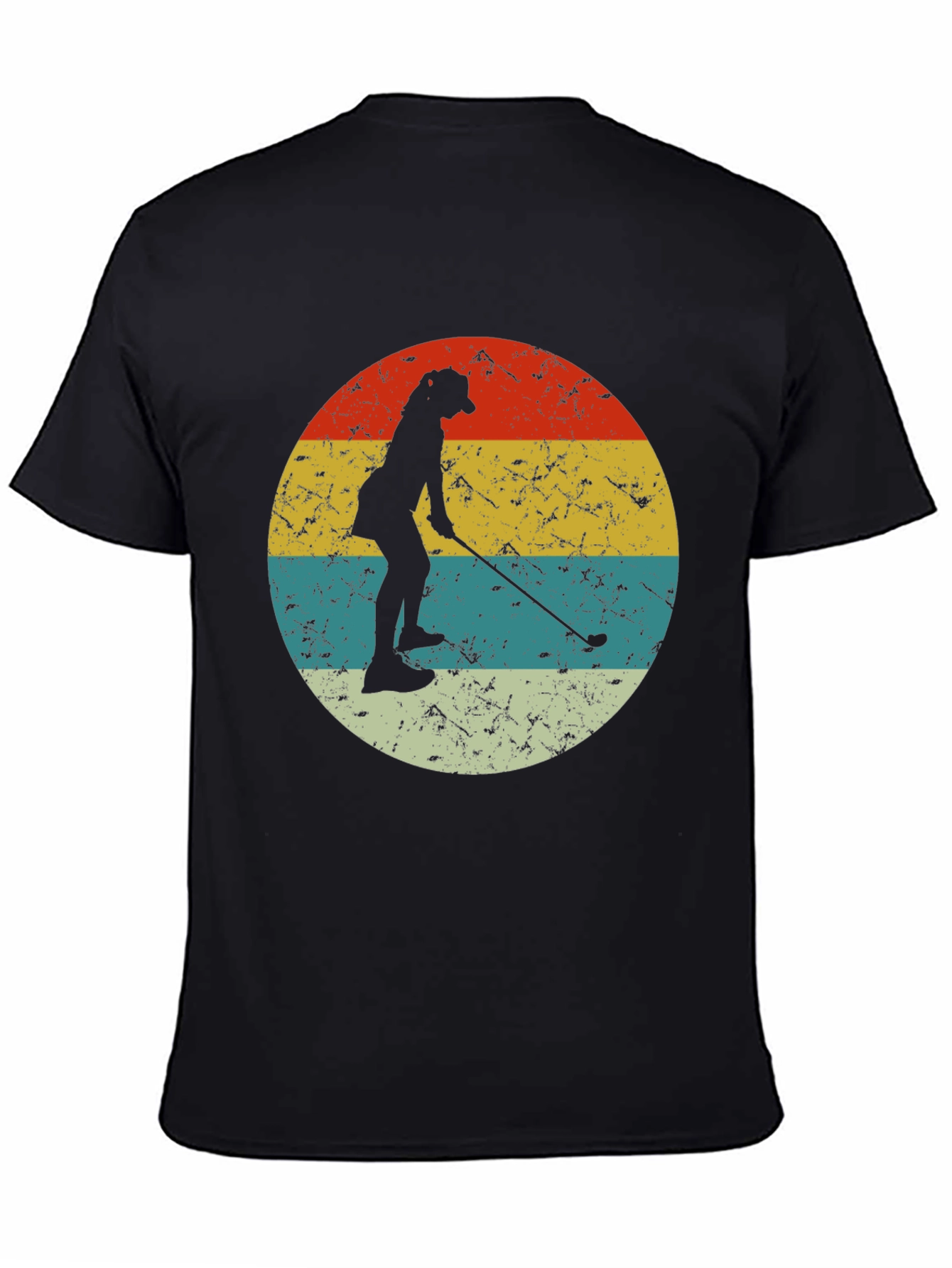 Retro Golfer Silhouette T-Shirt