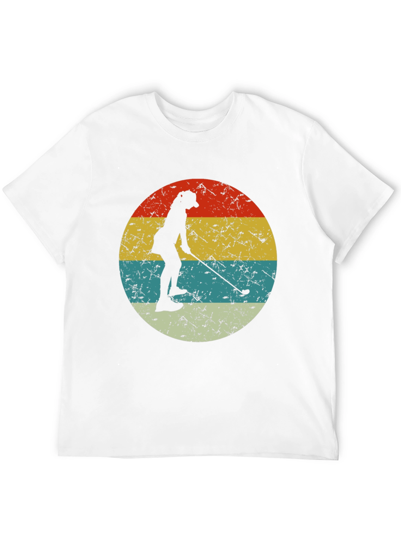 Retro Golfer Silhouette T-Shirt