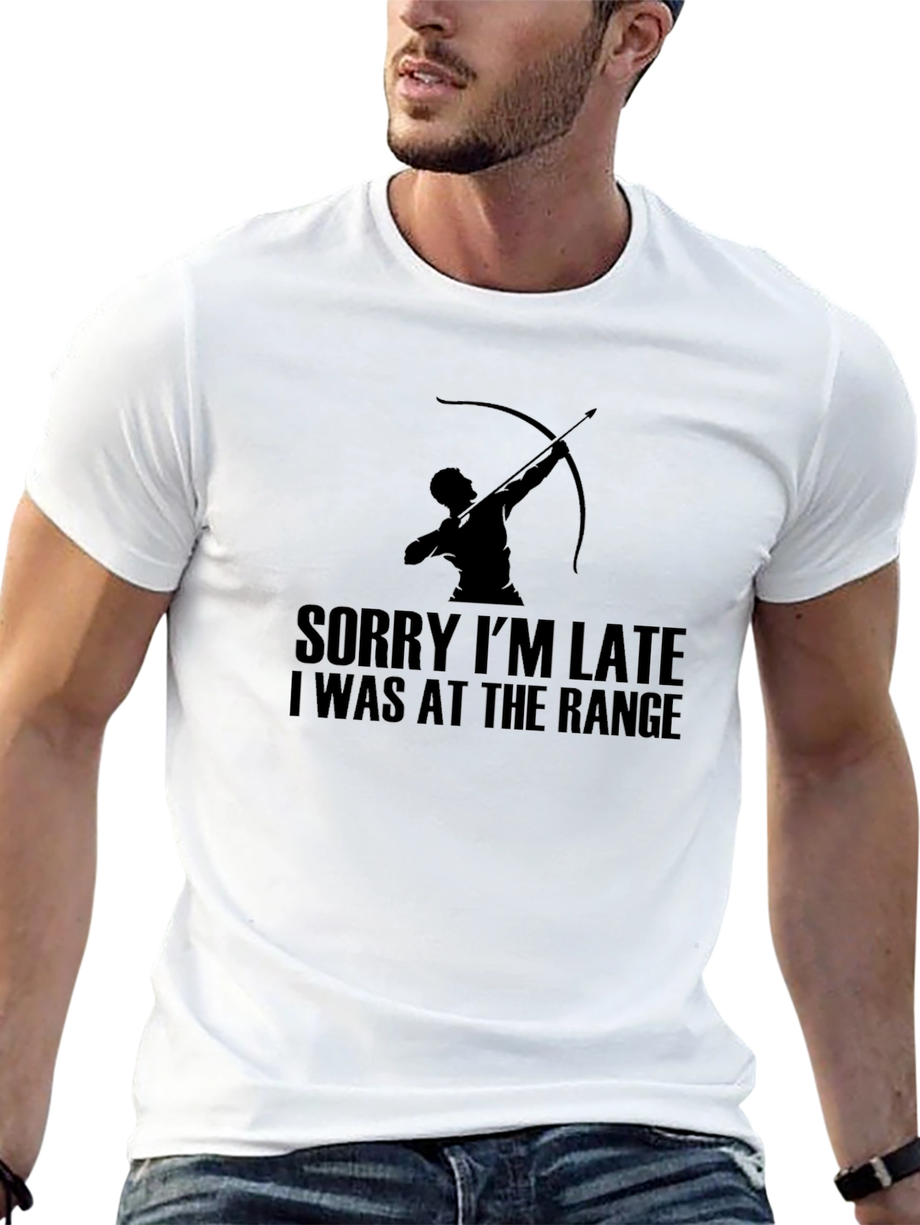Archery Range T-Shirt - Sorry Im Late