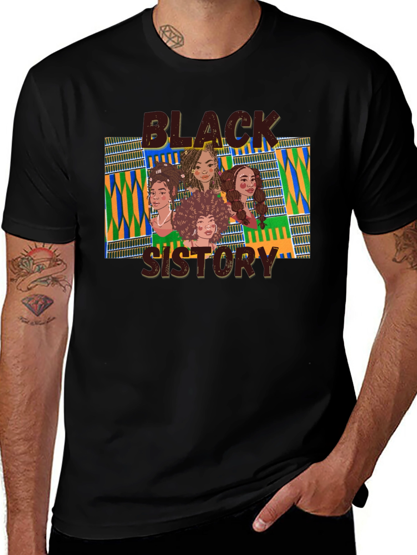 Black Sistory Graphic Tee