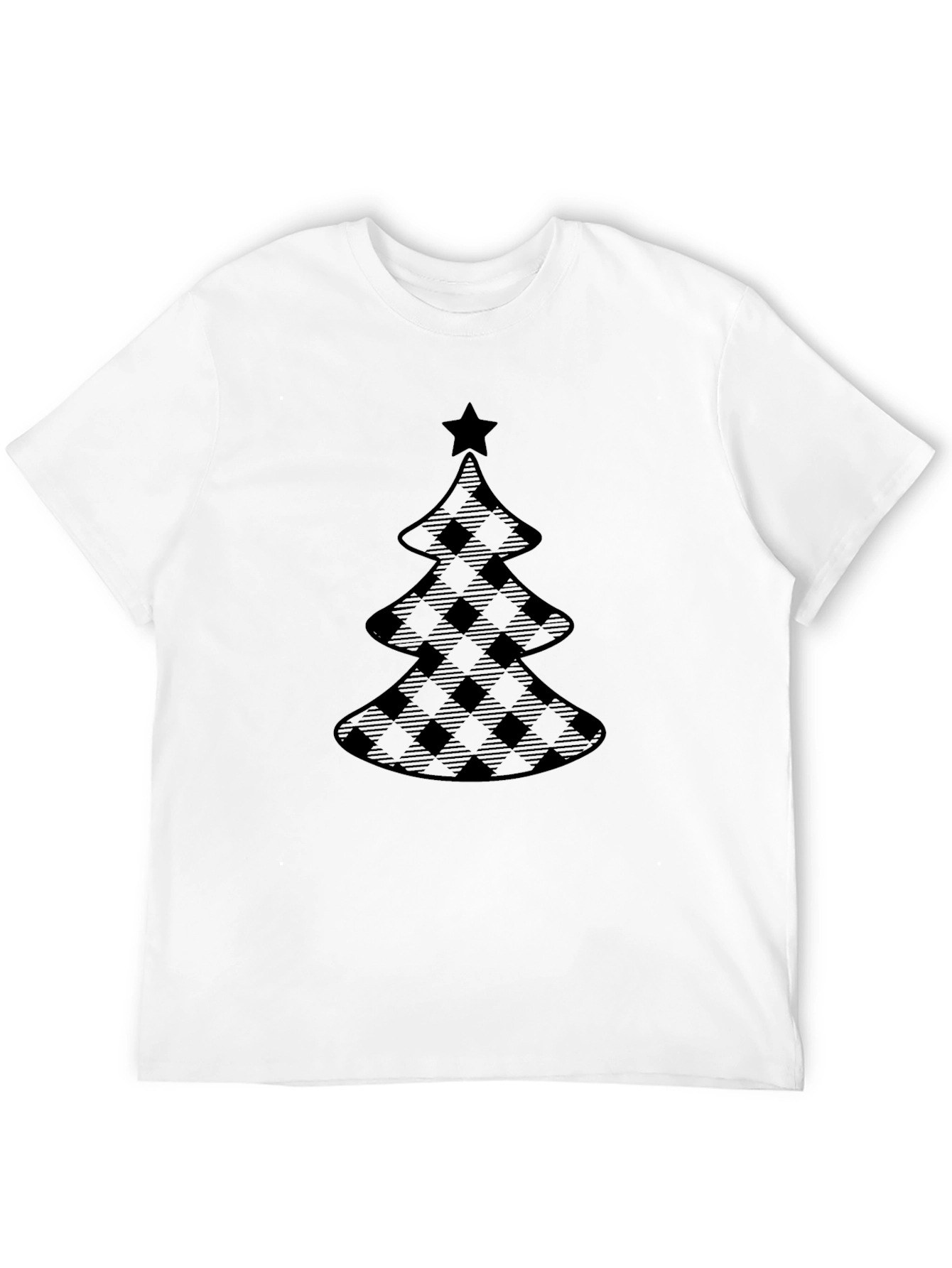 Plaid Christmas Tree Graphic Tee