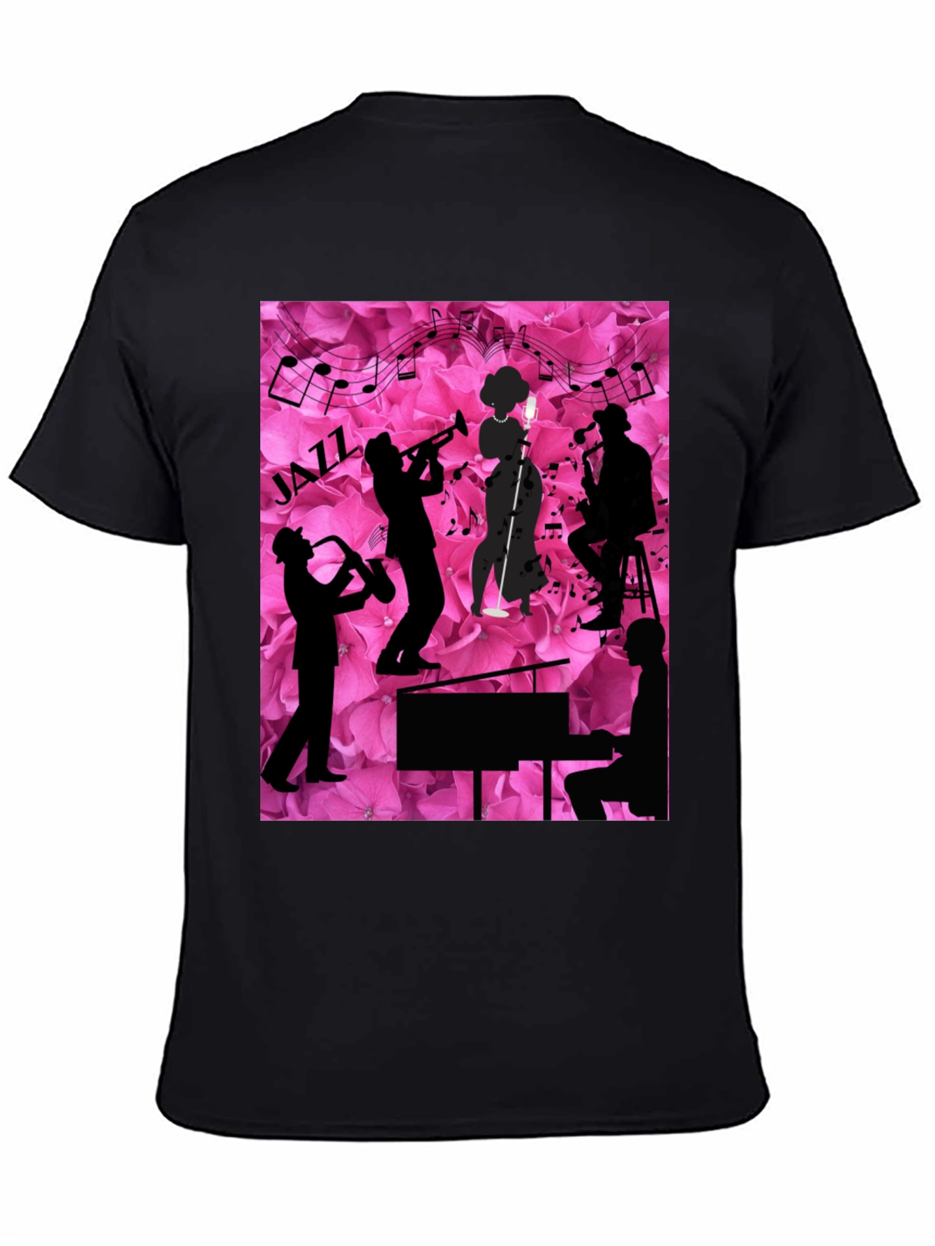 Jazzy Floral T-Shirt - Music Lovers Tee
