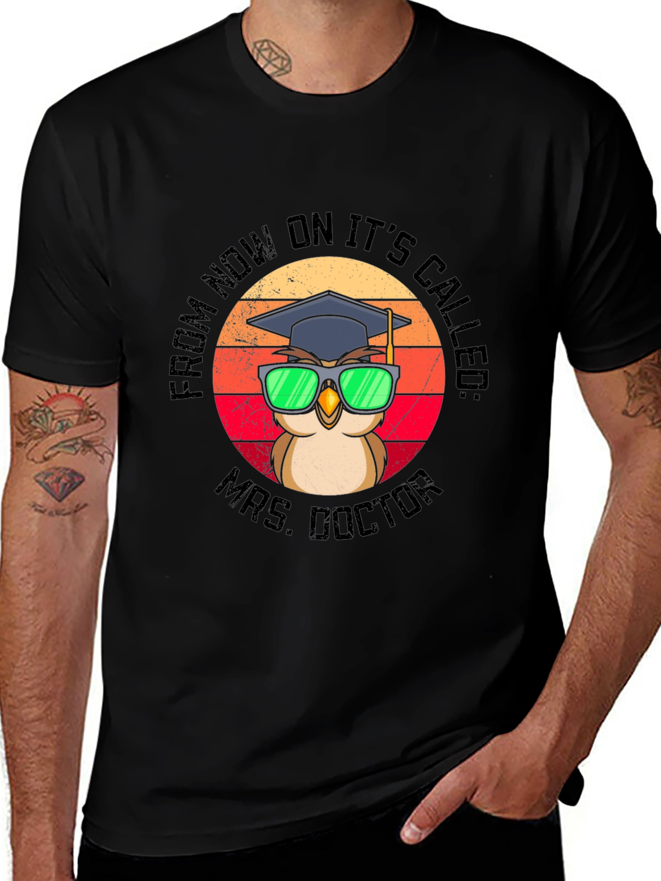 Mrs. Doctor Graduation Owl T-Shirt