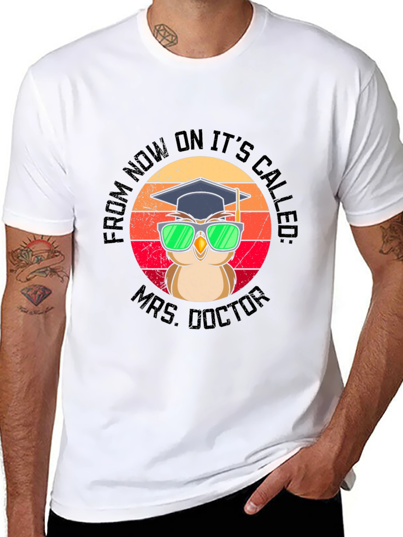 Mrs. Doctor Graduation Owl T-Shirt
