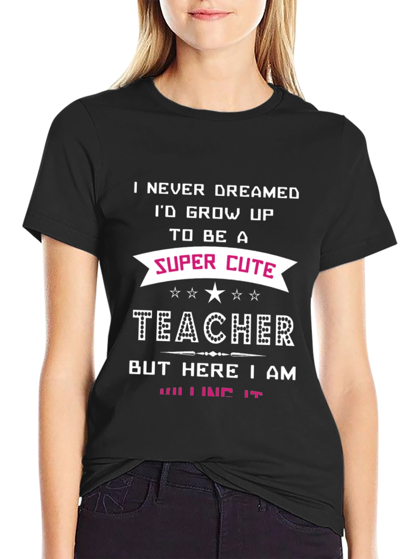 Super Cute Teacher Graphic T-Shirt