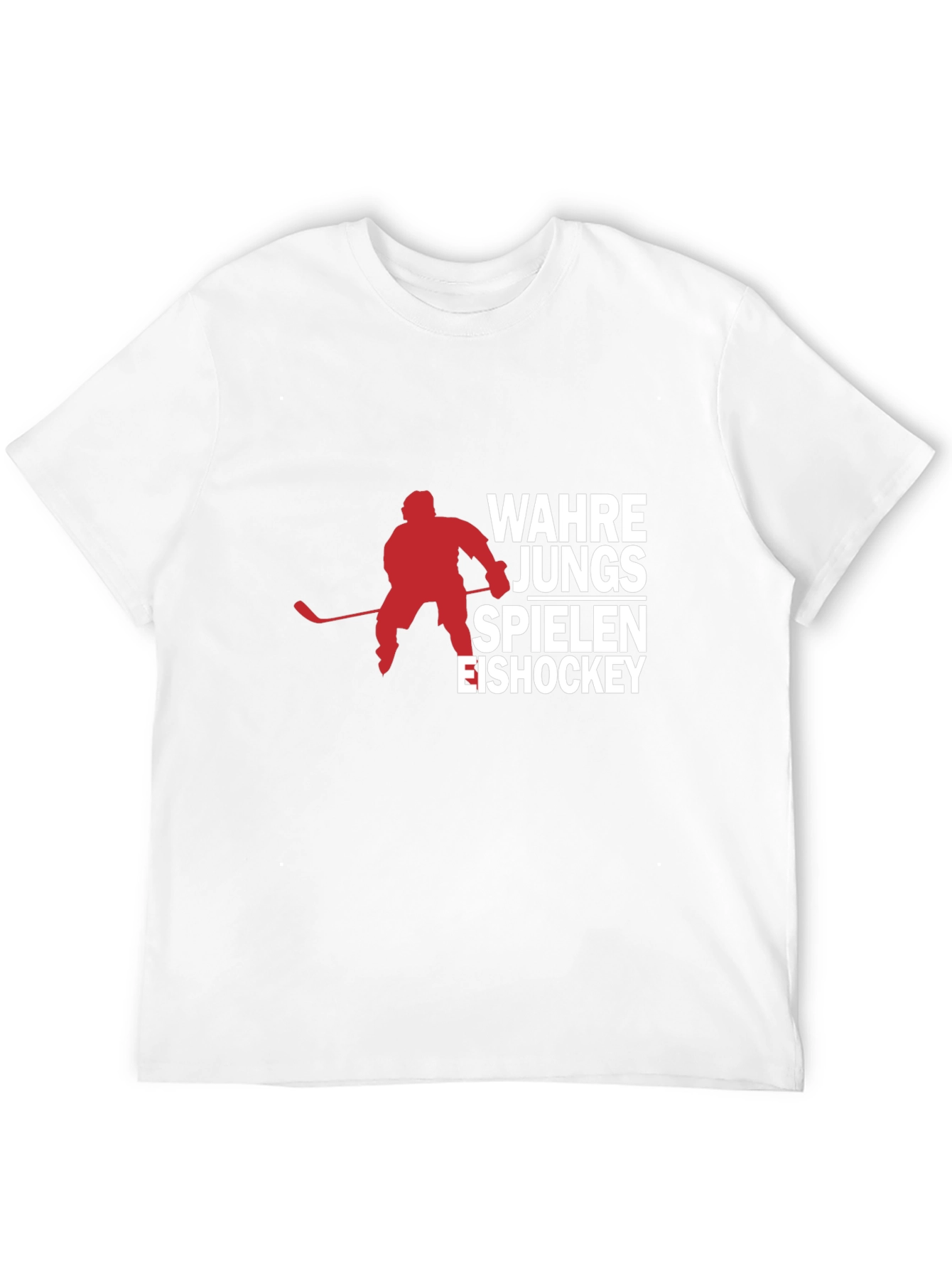 Ice Hockey T-Shirt - Wahre Jungs Spielen Eishockey