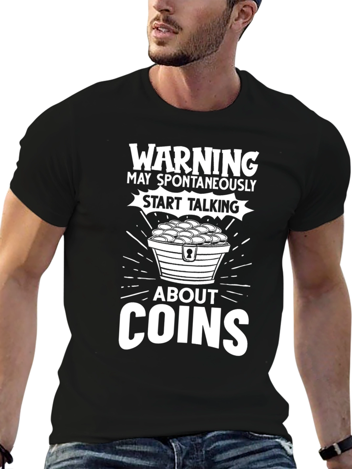 Warning: May Spontaneously Talk About Coins T-Shirt