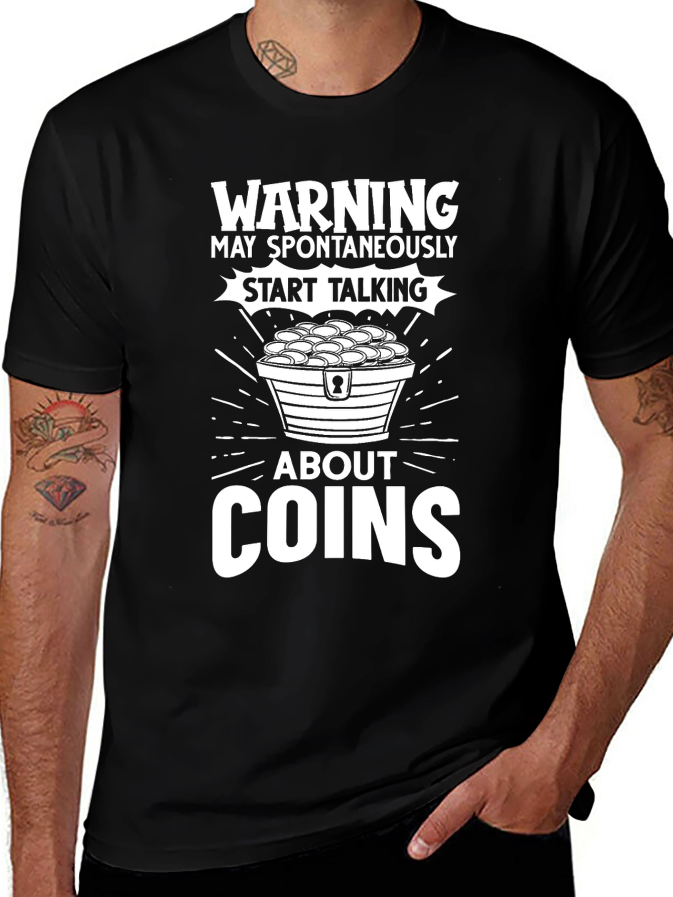 Warning: May Spontaneously Talk About Coins T-Shirt