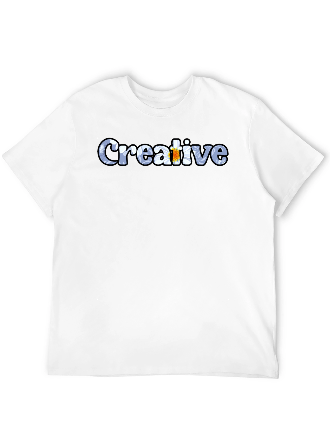 Creative Graphic Black T-Shirt