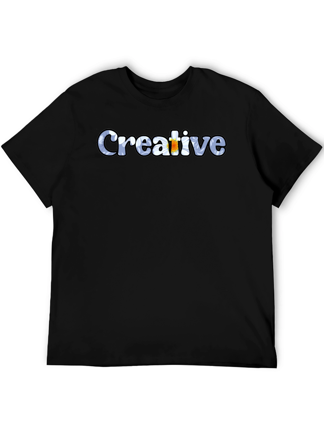 Creative Graphic Black T-Shirt