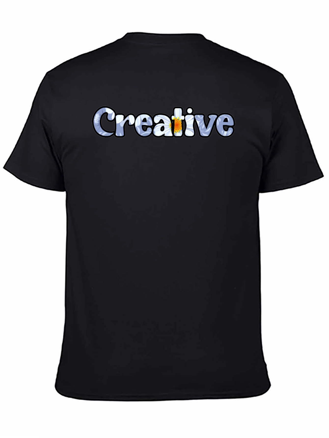 Creative Graphic Black T-Shirt