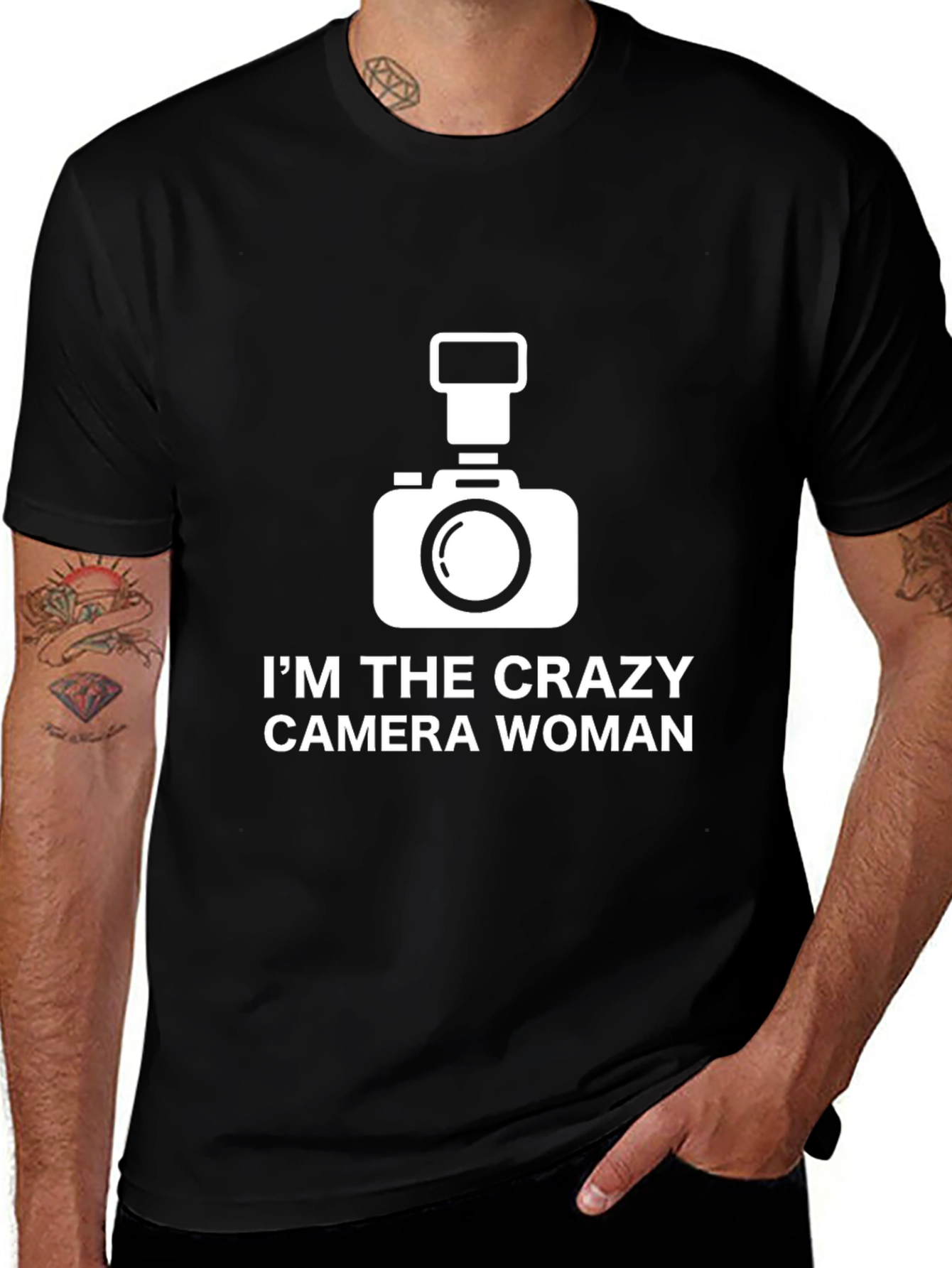 Crazy Camera Woman T-Shirt
