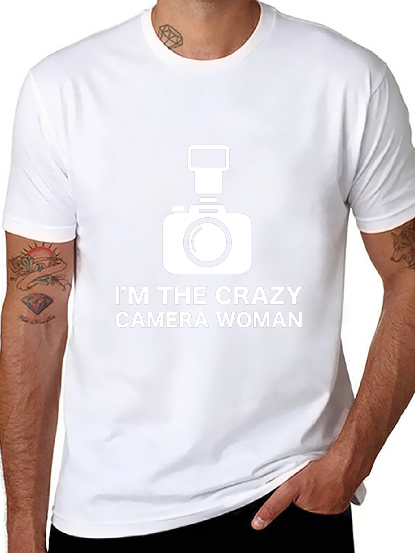 Crazy Camera Woman T-Shirt
