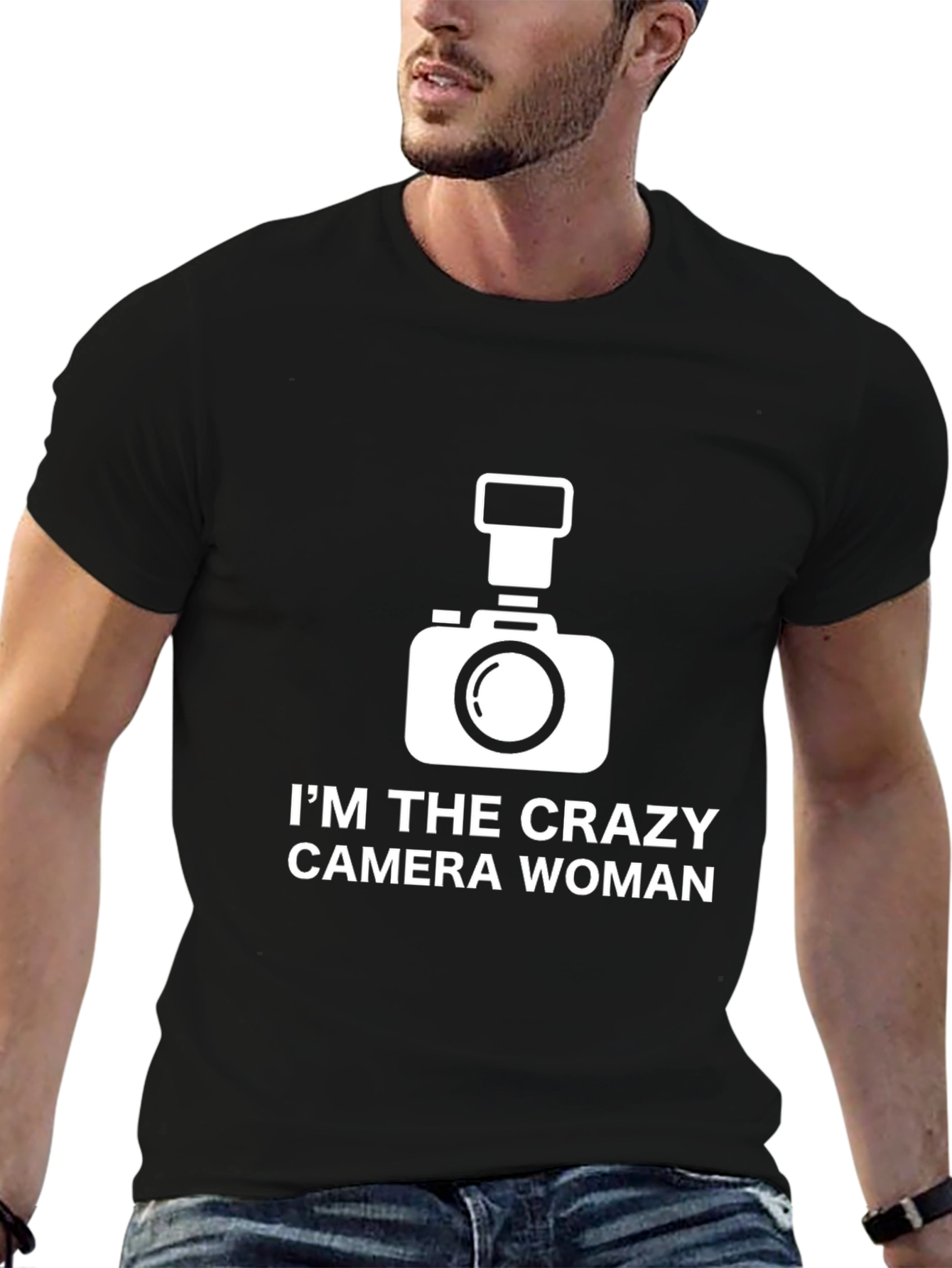 Crazy Camera Woman T-Shirt