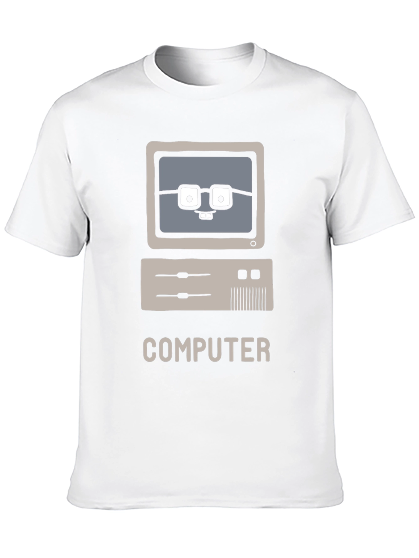 Nerd Computer Graphic Tee - Black