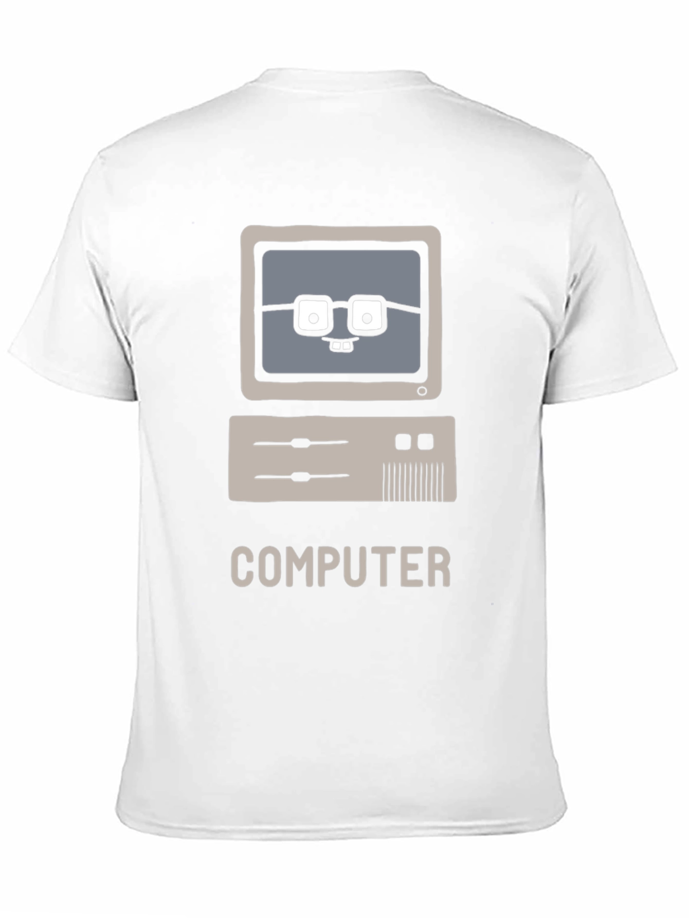 Nerd Computer Graphic Tee - Black