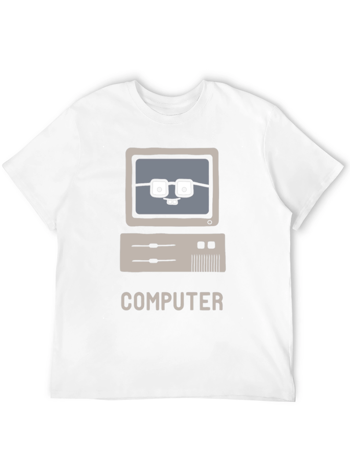 Nerd Computer Graphic Tee - Black