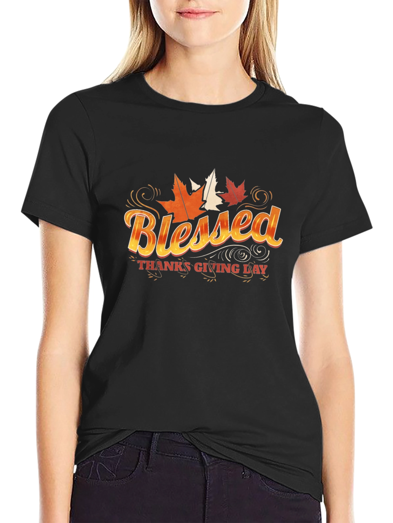 Blessed Thanksgiving T-Shirt - Fall Harvest Design